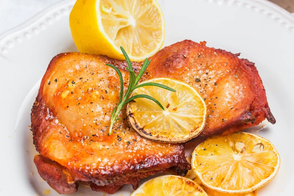 Grilled Chicken with Lemon and Garlic